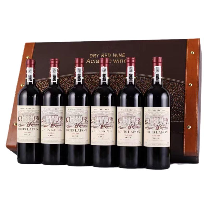 路易拉菲LOUISLAFON源自2008法国原酒进口红酒整箱六瓶干红葡萄酒