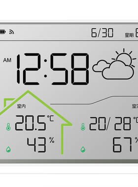 WIFI联网室内温度计PM2.5检测仪