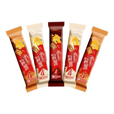 雀巢脆脆鲨巧克力威化夹心饼干休闲充饥零食品年货喜糖果散装批发