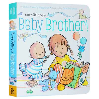 你会是宝宝的大哥哥 英文原版绘本 You're Getting a Baby Brother 亲子育儿二胎培养家庭教育弟弟妹妹相处纸板书 英文版英语书籍