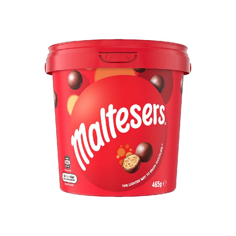 【自营】Maltesers麦提莎麦丽素巧克力豆465g*2桶休闲糖果零食