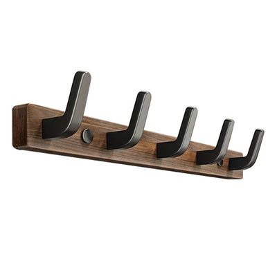 胡桃木挂钩试衣间免打孔门后挂衣架墙上壁挂进门玄关衣服帽挂衣钩