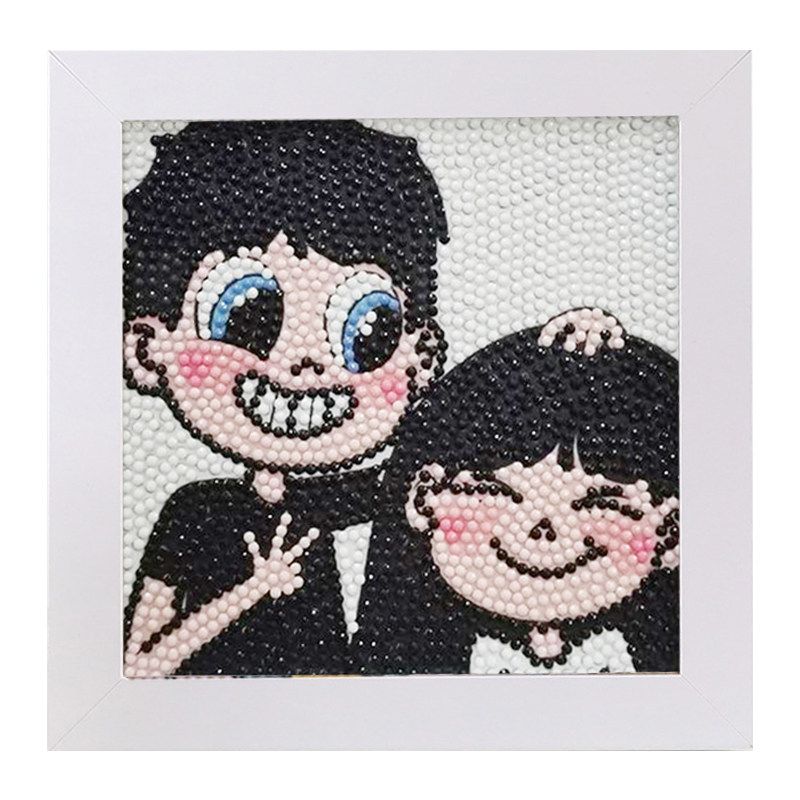 十几款情侣款钻石画+送相框