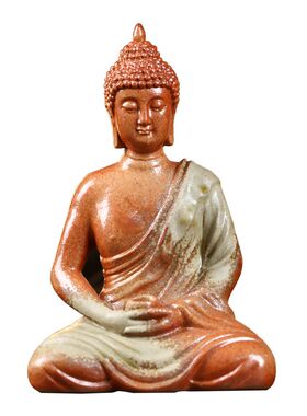 景德镇陶瓷如来佛坐像摆件中式禅意佛像柴烧诧寂风玄关书房装饰品