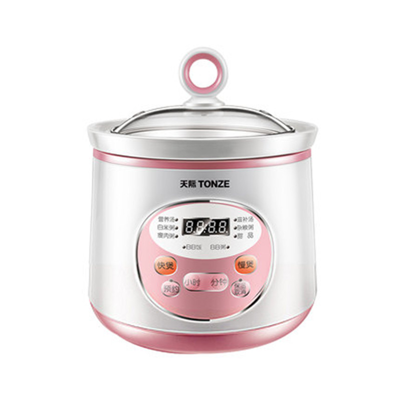 天际12DD全自动宝宝bb煲炖汤小白瓷迷你婴儿电煮粥锅炖锅1.2L快煲