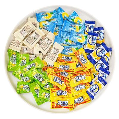 冰红茶乌龙茶冰绿茶柠檬茶润喉糖