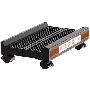 置简台式电脑主机托架移动机箱支架底座托盘办公室桌下增高置物架