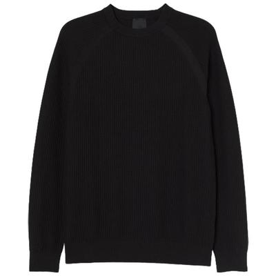 hm男装针织衫春季圆领长袖棉毛衣