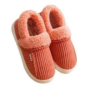 回力棉拖鞋男女冬季保暖防滑厚底防水毛毛绒酒店民宿情侣棉鞋HL15