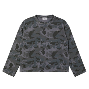 mocuishle（MCSL）基础迷彩华夫格长袖T恤