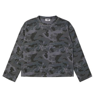 mocuishle（MCSL）基础迷彩华夫格长袖T恤