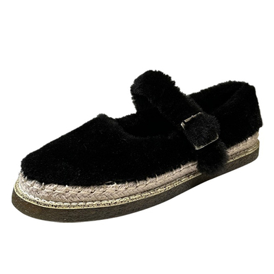 羊羔毛毛鞋新款网红加绒单鞋