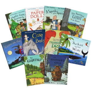 【自营】英文咕噜牛绘本 Julia Donaldson 茱莉亚唐纳森 The gruffalo 's Child 10册袋装 咕噜牛小妞妞 儿童故事书