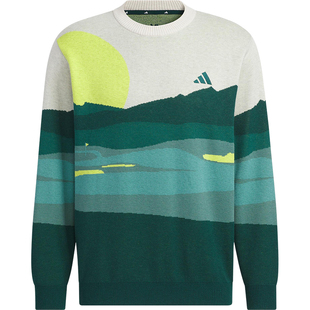 Adidas/阿迪达斯正品2025秋季款男士运动圆领高尔夫套头衫JL7951