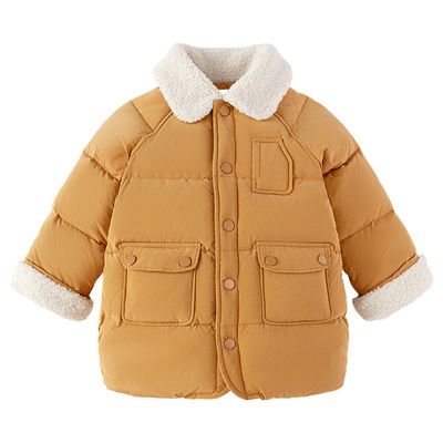 巴拉巴拉棉服男童加绒工装外套冬