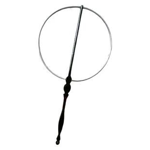 古风bjd扇子框3分娃用7厘米小号迷你团扇骨架长柄刀扇小扇骨定制