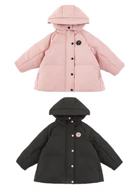 幼悠女童羽绒服冬装保暖2025新款儿童95白鸭绒面包服杜邦三防外套