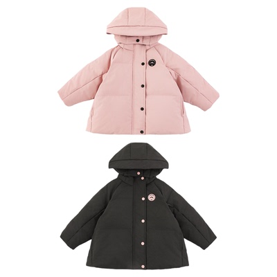 幼悠女童羽绒服冬装保暖2025新款儿童95白鸭绒面包服杜邦三防外套