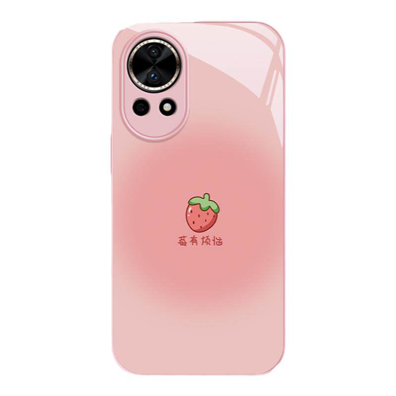 适用华为nova12pro手机壳新款高级感莓有烦恼huaweinova11可爱10se创意9防摔8硅胶7液态6全包5带挂绳4保护套
