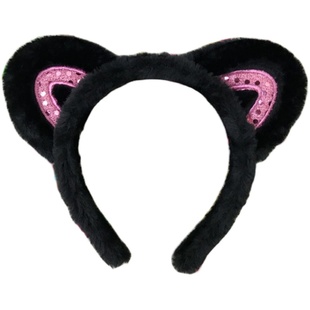 新小s同款猫耳朵发箍可爱猫咪短发发饰宽边头箍洗脸发带刘海发卡