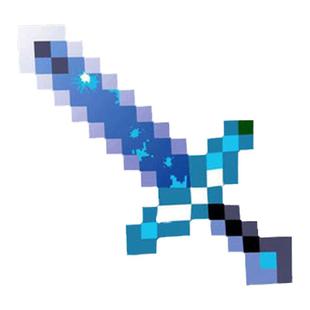 我的世界游戏玩具武器钻石剑镐火把灯模型泡沫斧头弓箭机关枪手办