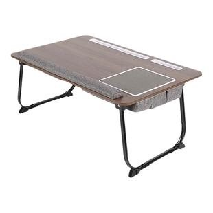 床上小桌子可折叠多功能带底垫的居家办公笔记本桌懒人实木小桌板