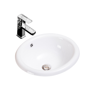 台中盆半嵌入式椭圆形圆形方形台上洗手盆台盆洗脸盆台下陶瓷面盆