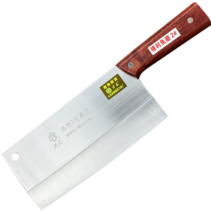 高密不锈钢切菜切肉刀送磨刀石