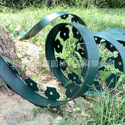 L型草石隔离带园林园艺挡隔条带长土草隔黑色根米树带加厚10围圈