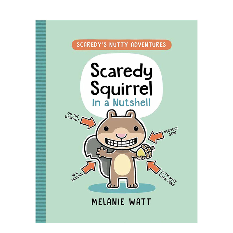 【预售】【小嘀咕大冒险】小嘀咕的简述 【Scaredy'S Nutty Adventures】Scaredy Squirrel In A Nutshell 英文儿童漫画绘本原版