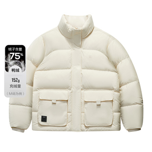 FILA FUSION斐乐潮牌羽绒服女2025冬季新款宽松外套时尚休闲棉服