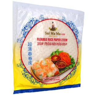 越南水妈妈进口春卷皮500g 家用烘焙米皮薄饼卷炸春卷米纸