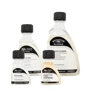 温莎牛顿进口油画媒介艺术家油画颜料洗笔液无味稀释剂画面清洁剂油画画具无色清洗剂去污洗笔清洗液稀释液