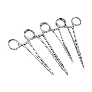 上海金钟不锈钢止血直弯钳持针钳钓鱼取鱼钩宠物拔毛双眼皮持针器