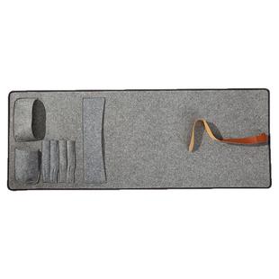 梅林笔庄书法收纳包毛毡包随身携带文房四宝毛笔收纳袋笔帘笔袋书画初学者练字专用笔墨纸砚套装收纳盒便携包