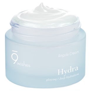 正品9wishes韩国娜薇诗水凝椰子水保湿精华面霜补水滋润持久敏感