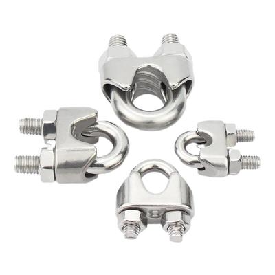 【可开专票】304钢丝绳U型夹头