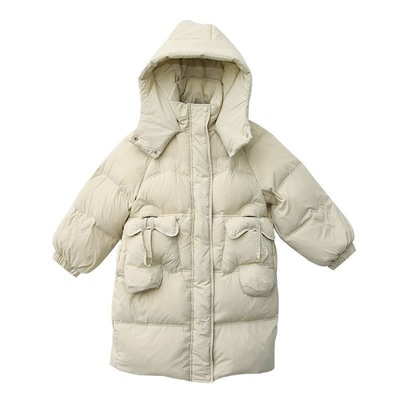 儿童羽绒服女童中长款