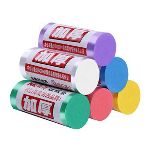 利得加厚垃圾袋家用一次性批发黑色手提背心式厨房塑料袋中大号