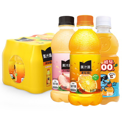 迷你装美汁源整箱300mlx12果粒橙