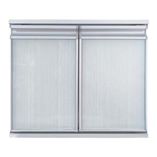 橱柜门定制晶钢门钢化玻璃浴室瓷砖灶台带框自装全铝合金门板