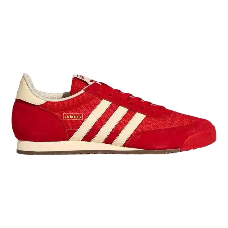 Adidas阿迪达斯三叶草红色T头鞋男女R71复古经典薄底运动鞋KH8233