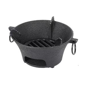 围炉煮茶铸铁炭炉烧烤炉冬天家用烤火炉户外炉室内木碳取暖炉全套