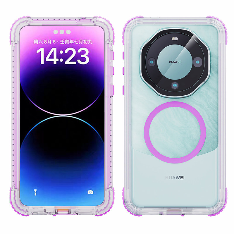 【全包密封防水】华为mate60Pro手机壳防摔潜水游泳防尘镜头全包保护套mate60Pro+骑手防雨外卖户外冲浪漂流