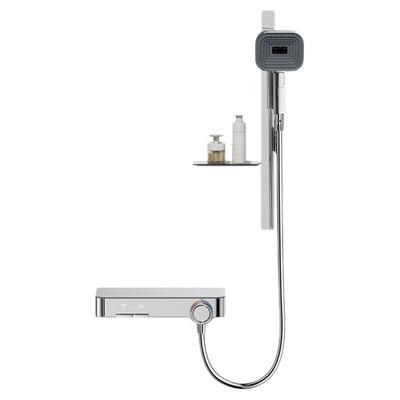 DULAV&BAOCH花洒家用淋浴套装卫生间洗浴沐浴高级银色明装  简易