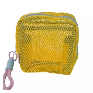 旅行旅游收纳透明杂物户外豆腐包超轻网格包多功能大容量网纱化妆