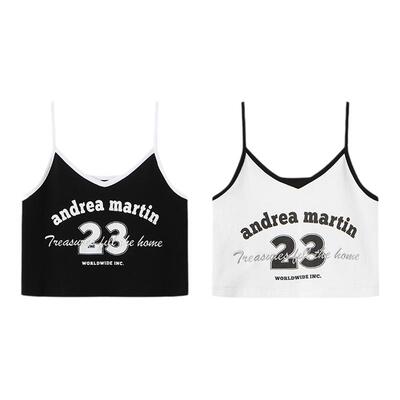 ANDREAMARTIN经典标语logo背心