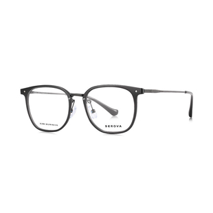 施洛华眼镜框男素颜全框透明近视眼镜框配镜防蓝光超轻钛架SC556