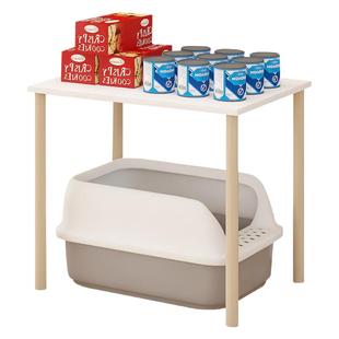 猫厕所架子猫盆架猫砂盆置物架落地阳台收纳架高脚架宠物爬架定制