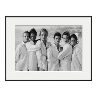 peter lindbergh 时尚摄影大师西餐厅服装女装店高级感轻奢挂画